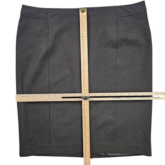 Worthington Stretch‎ Pencil Skirt Womens Size 14 Black Zipper Work Office Preppy - Picture 2 of 9